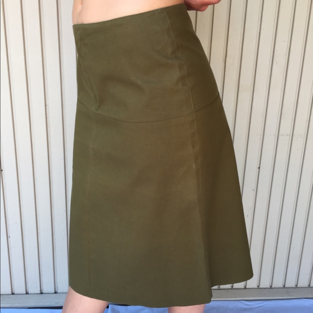 Banana Republic Olive Green A-like Skirt